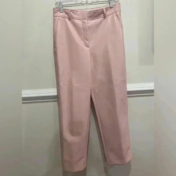 Aritzia Babaton Vegan leather Command Pants in Poetic pink Size 8 NWOT - Picture 2 of 10